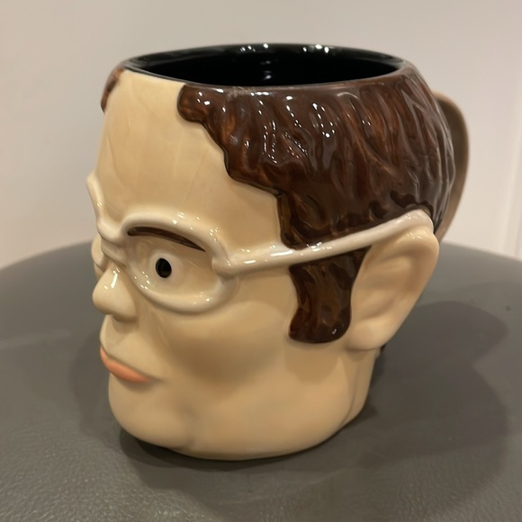 New Dwight Schrute Head 3D Ceramic Coffee Mug The Office Mug 20 Ounces - Picture 8 of 11